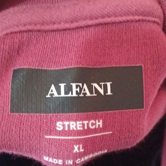 Alfani Casual Red Button Down Shirt - Picture 3 of 7